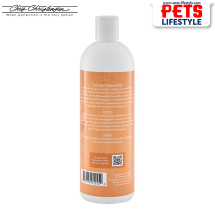Chris Christensen SmartWash 50 (Papaya Starfruit) Professional Concentrated Shampoo for Dogs & Cats (50:1 Formula)