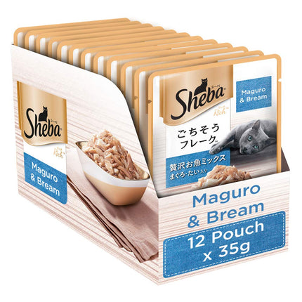 Sheba Maguro & Bream Fish Mix Premium Cat Wet Food- 35gm