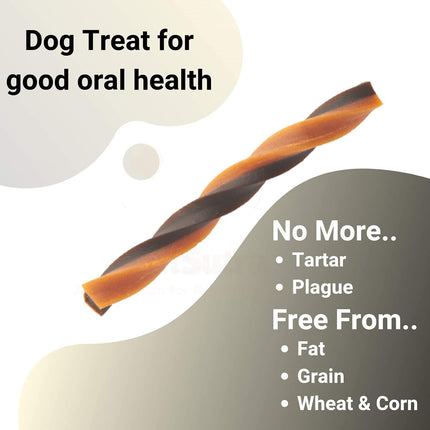Twistix Peanut & Carob Dental Dog Treats – Twisted Dental Chews for Fresh Breath, Clean Teeth & Healthy Gums