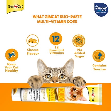 GimCat Duo Paste Multi-Vitamin Cheese for Cats