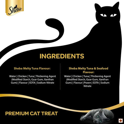 Sheba Melty Maguro Tuna & Seafood Flavour Cat Treat - 48 g Packs