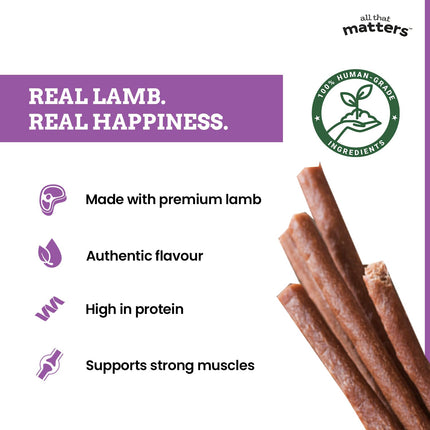 all that matters Lamb Recipe Dog Treats – High Protein Soft Dog Treats | Easy-to-Digest Lamb Training Snacks for Puppies & Adult Dogs – Healthy Reward Treats, 70g