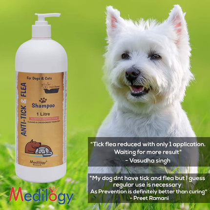 Medilogy Biotech Dog Shampoo Anti Tick 1Litre