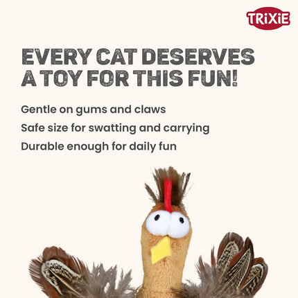 Trixie Roly-Poly Chicken Interactive Cat Toy