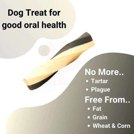 Twistix Canister Twisted Dental Dog Treats – Yogurt & Banana Flavor Daily Dental Chews for Small Dogs | 50 Sticks