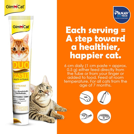 GimCat Duo Paste Multi-Vitamin Cheese for Cats