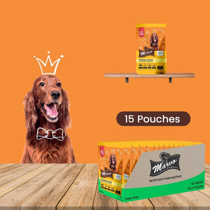 Marvo Chicken Chunk in Gravy For Adult Dog 70g