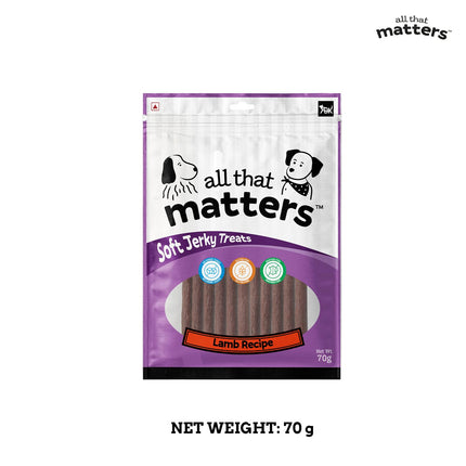 all that matters Lamb Recipe Dog Treats – High Protein Soft Dog Treats | Easy-to-Digest Lamb Training Snacks for Puppies & Adult Dogs – Healthy Reward Treats, 70g