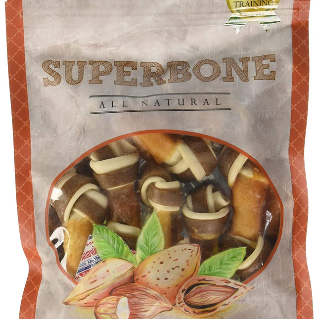Super Bone Knotted Almond Oil Dog Chew Bone -170g