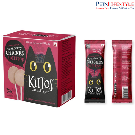 Kittos Cat Lollipops Cranberry & Chicken – Treat for Cats