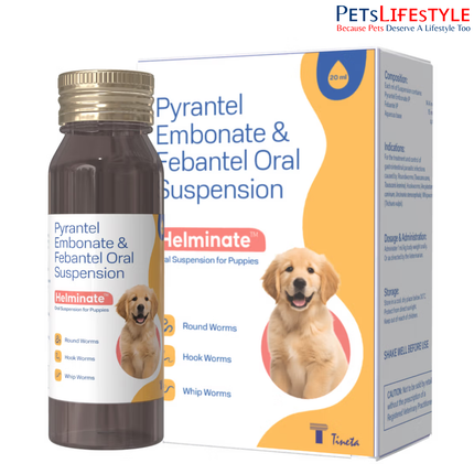 Tineta Helminate Puppy Deworming Syrup for Dogs 20ml