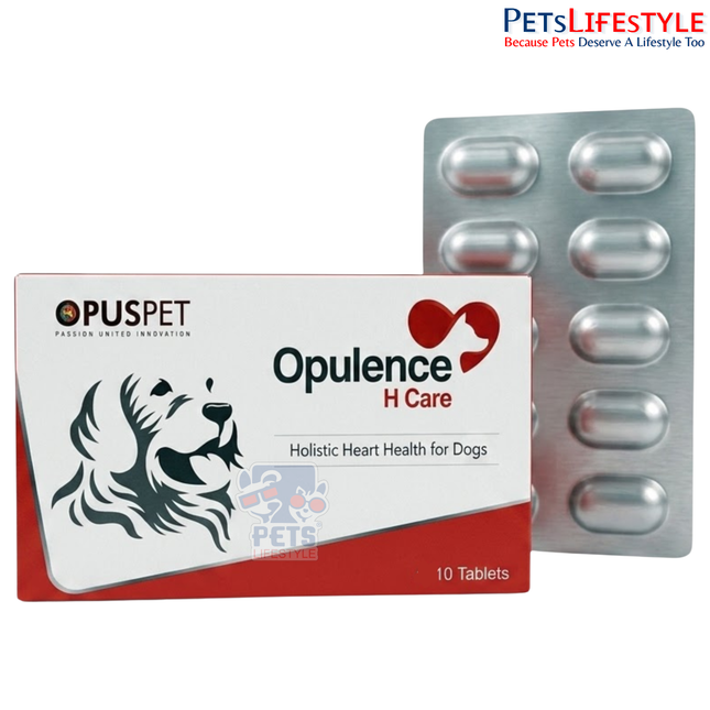 Opus Pet Opulence H Care | Advanced Cardiac Support Tablets for Dogs & Cats (60 tablets)