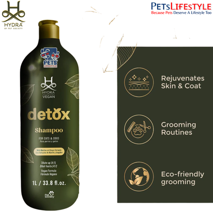 Hydra Hydra Vegan Detox  Shampoo for Dogs and Cats – 1L