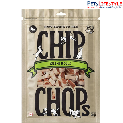 Chip Chops Sushi Rolls Dog Treats 70gm & 250gm