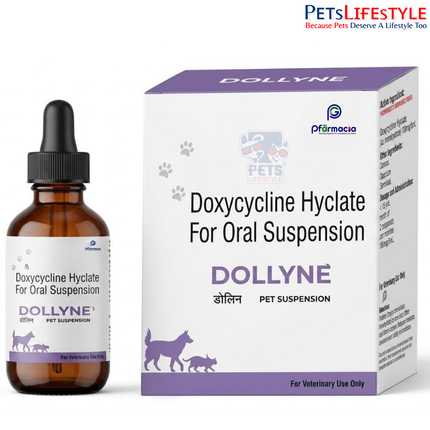 Pfarmacia Dollyne Oral Suspension for Dogs & Cats, 60 ML