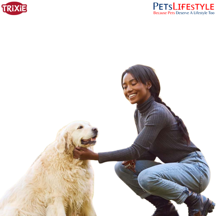 Trixie Cavo Semi-Choke Collar for Dogs | Strong Rope Training Collar with Chrome Chain | Comfortable No-Pull Control