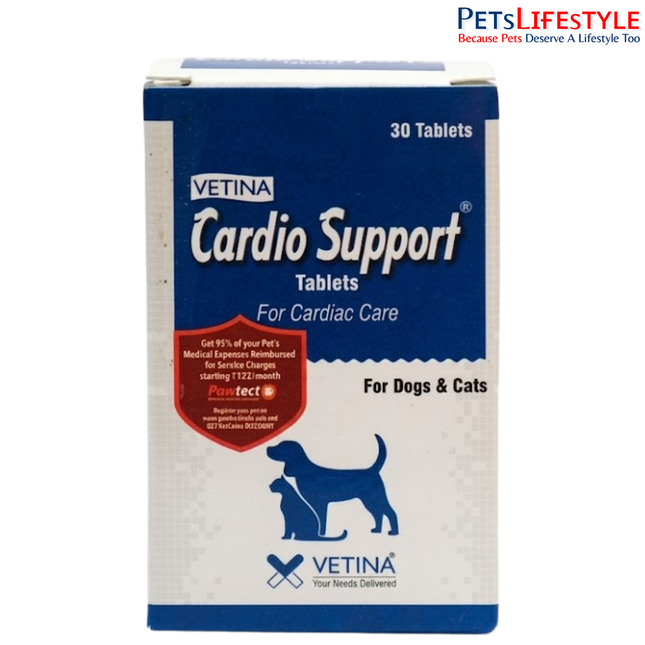Vetina Cardio Support Tablet (pack of 30 tablets)