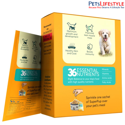 Vvaan SuperPup 36 Essential Nutrition 100% Natural Supplementary Food – 10 Sachets × 5g