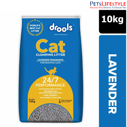Drools Lavender Scented Clumping Cat Litter