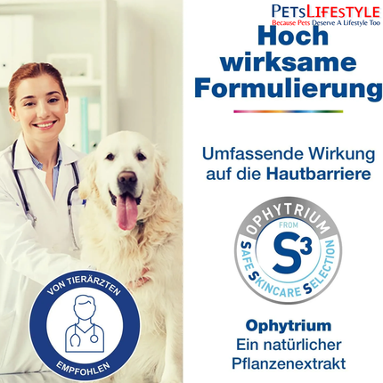 Douxo S3 Care Shampoo for Dogs & Cats 200ml | Ultra-Gentle Hydrating Shampoo for Regular Hygiene & Sensitive Skin