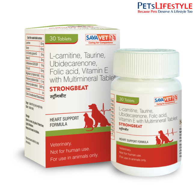 Savavet Strongbeat Tablet for Dogs & Cats (pack of 30 tablets)