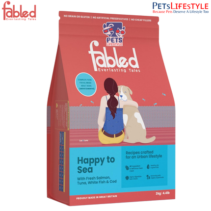 Fabled Happy To Sea Complete food for all breed adult Dogs (Above 12 months)