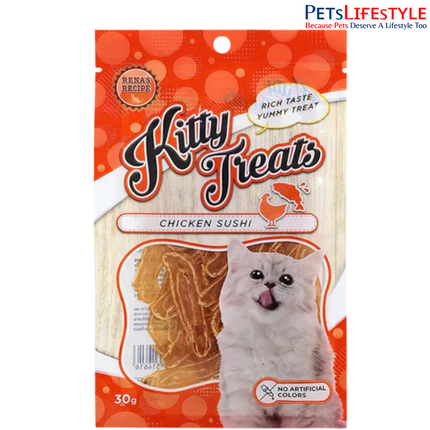 Rena’s Kitty Licks Chicken Sushi Kitten Treats - 30 g