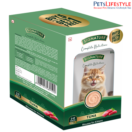 Signature Tuna Mousse Kitten 80g (5+1 Pack)