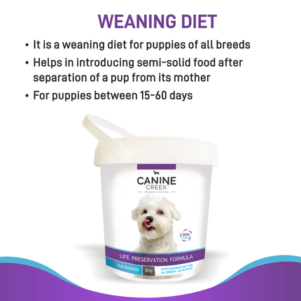 Canine Creek Pup Booster Puppy Weaning Diet (300g)