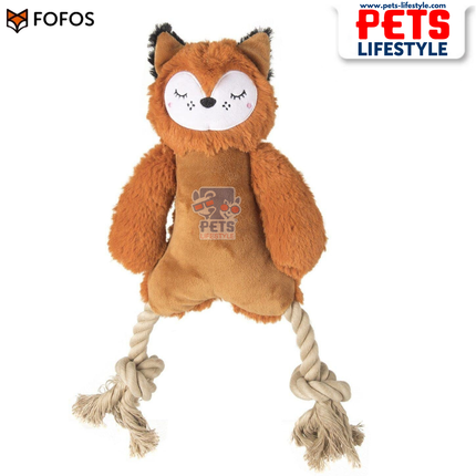 FOFOS Ropeleg Plush Bear Toy – Rope Tug + Soft Plush