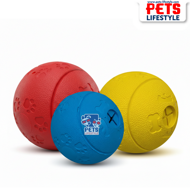 Dog Ball Feeders  Interactive Treat-Dispensing Toy