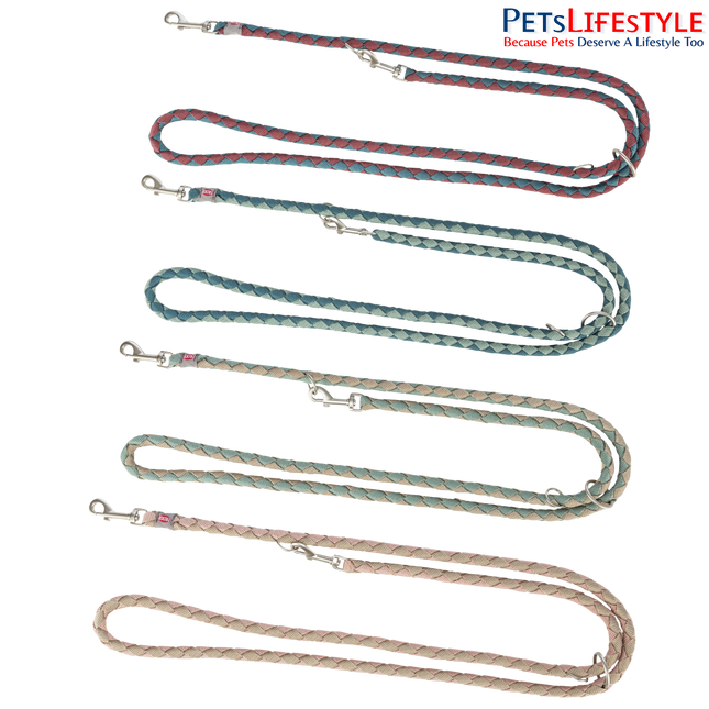 Trixie Cavo Adjustable Rope Dog Leash – 3-Stage Adjustable Length| 2m (6.6 ft)