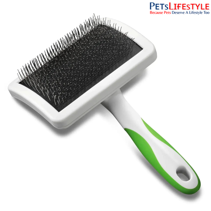 Andis Firm Slicker Brush for Dogs – Medium – Lime Green