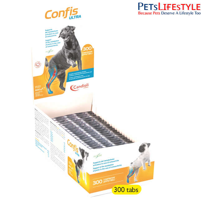 Confis Ultra Joint Support Tablets for Dogs Osteoarthritis, Cartilage Protection & Mobility (300 Tablets)