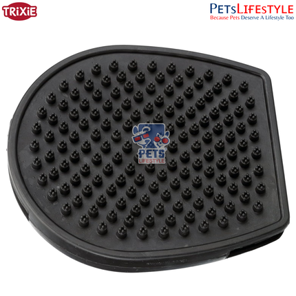 Trixie Double-Sided Massage Brush 12×14 cm – Rubber Deshedding Brush for Dogs and Cats