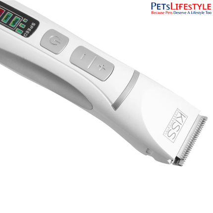 KISS Cordless Pet Trimmer MC-230 – 3 Adjustable Speeds, Low-Noise Grooming Clipper