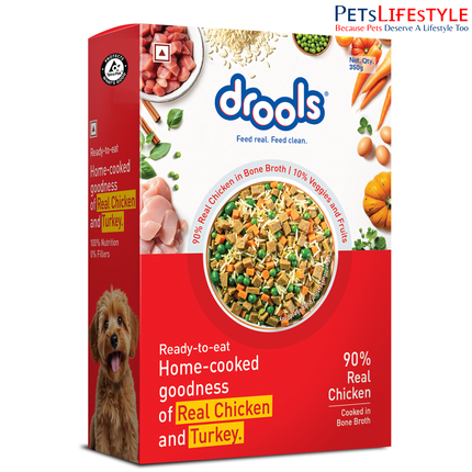 Drools Tetra Pack Real Chicken Turkey Wet Dog Food