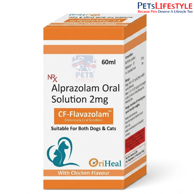Oriheal CF Flavazolam Solution (Alprazolam) for Dogs and Cats