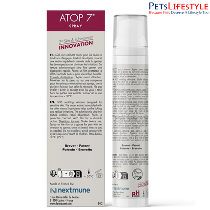 Dermoscent ATOP7 Spray for Dogs & Cats – Soothing Anti-Itch Skin Relief Spray