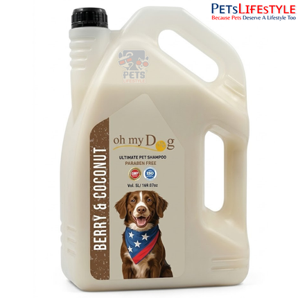 Oh My Dog Berry & Coconut Ultimate Pet Shampoo – Paraben Free, Mild & Conditioning Dog Shampoo