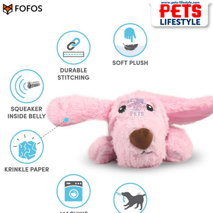 Barkbutler Daisy The Dog Plush Toy Durable Moderate Chewer Toy for Dogs