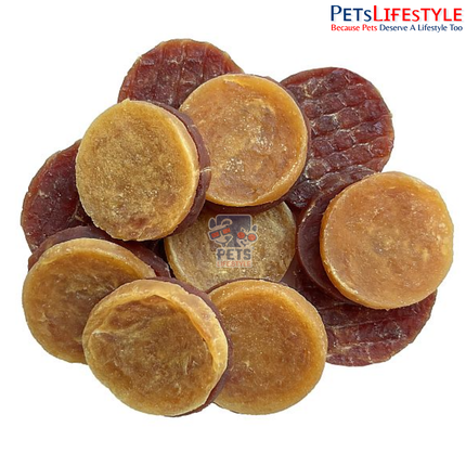 Dog Fest Meaty Coins with Chicken & Duck Adult Dog Treats 90g | 100% Natural High-Protein Chewy Training Treats