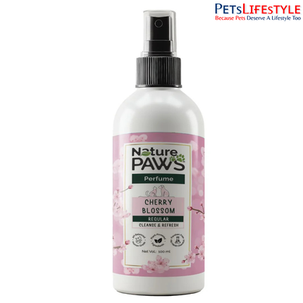 NaturePAWS Regular Range Pet Perfume Spray – Japanese Cherry Blossom with Witch Hazel & Vitamin E for Dogs & Cats