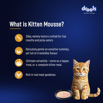 Drools Chicken Mousse Kitten 80g (5+1 Pack)