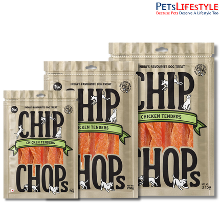 Chip Chops Chicken Tenders Slice Dog Treats 70gm, 250gm & 375gm
