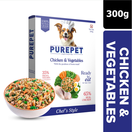 PurePet Chicken & Vegetable Biryani Fresh Dog Food 300g