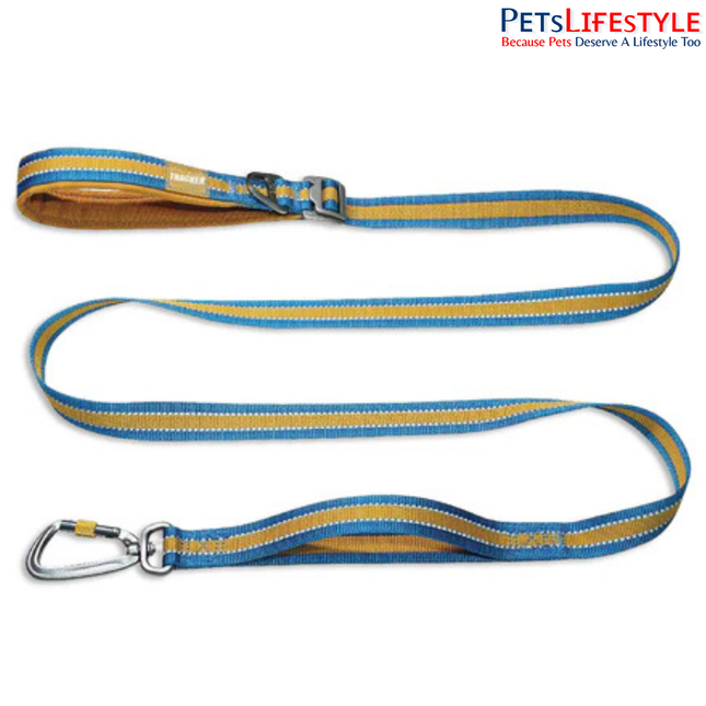 Petaholic Outdoor Tracker Series Dog Leash Plateau | Reflective Adjustable Leash with Dual Padded Handles & Click-Lock Hook