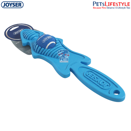 JOYSER Slimmy Skin Fox with Replaceable Ball Durable Dog Toy – Blue (S/M)