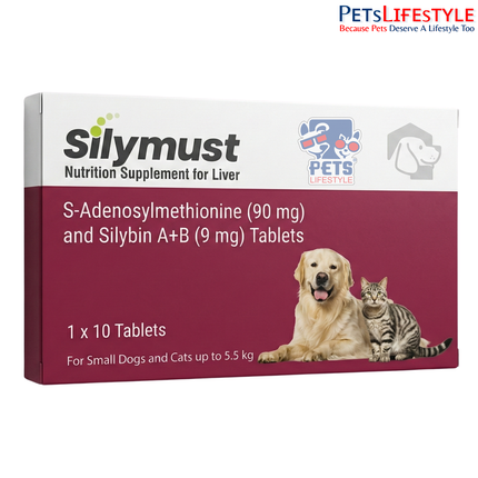 Silymust Liver Support Tablets for Small Dogs & Cats (Up to 5.5 kg)