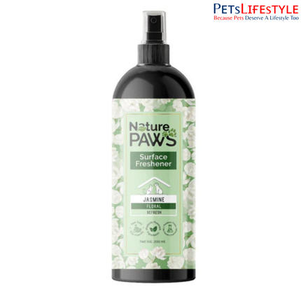 NaturePAWS Jasmine Surface Freshener – Natural Pet Odor Neutralizer for Home & Pet Spaces